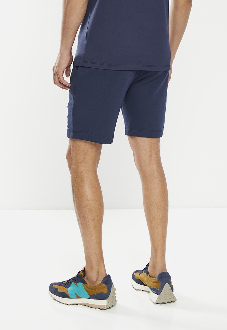 urban° - Mens urban core terry fleece short - black iris