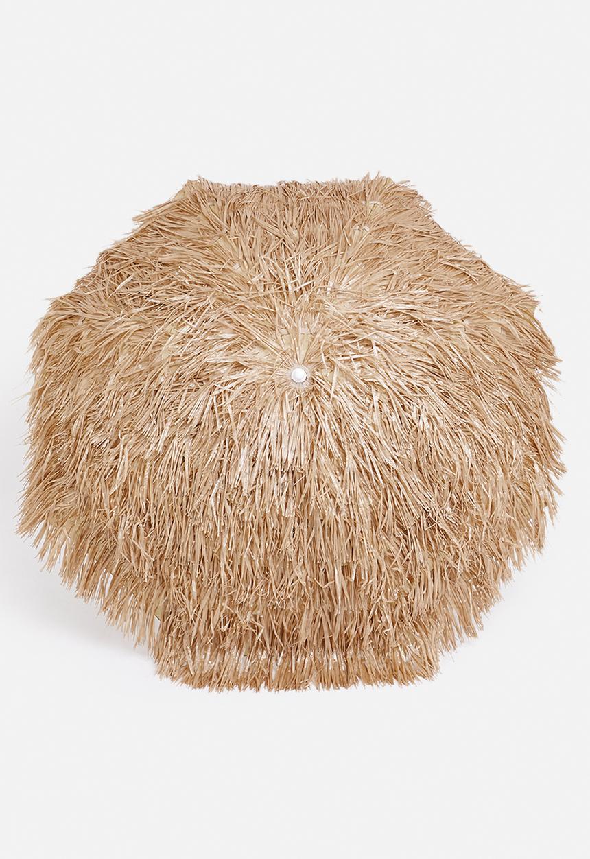 H&S - Raffia umbrella - natural 