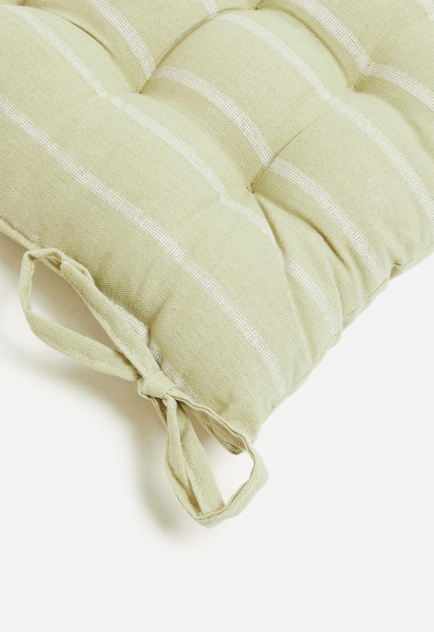 H&S - Muto outdoor seat cushion Ste of 2-emerald
