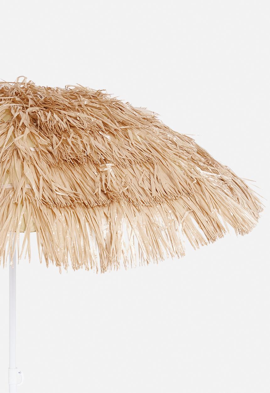 H&S - Raffia umbrella - natural 