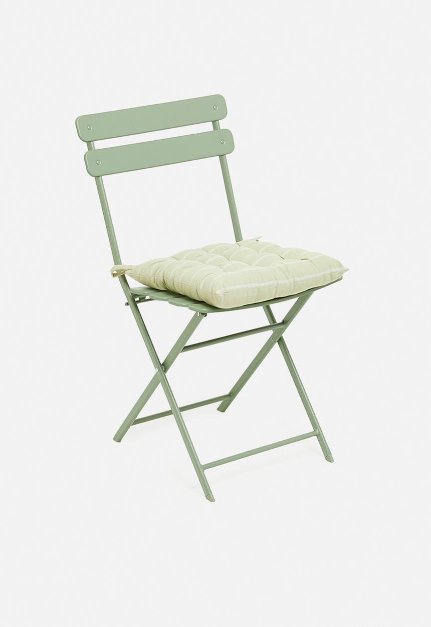 H&S - Muto outdoor seat cushion Ste of 2-emerald