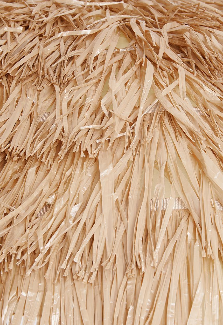 H&S - Raffia umbrella - natural 