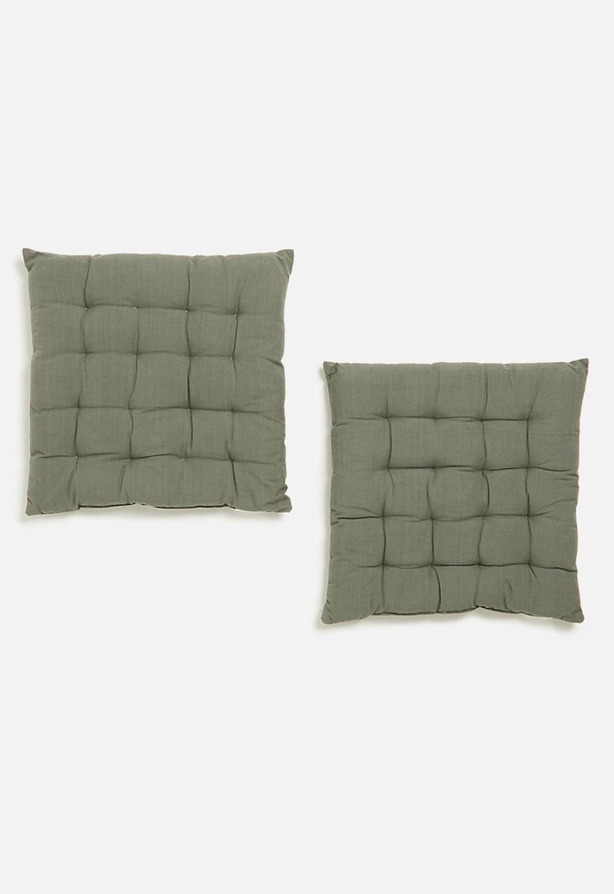 H&S - Outdoor seatpad set of 2-grey