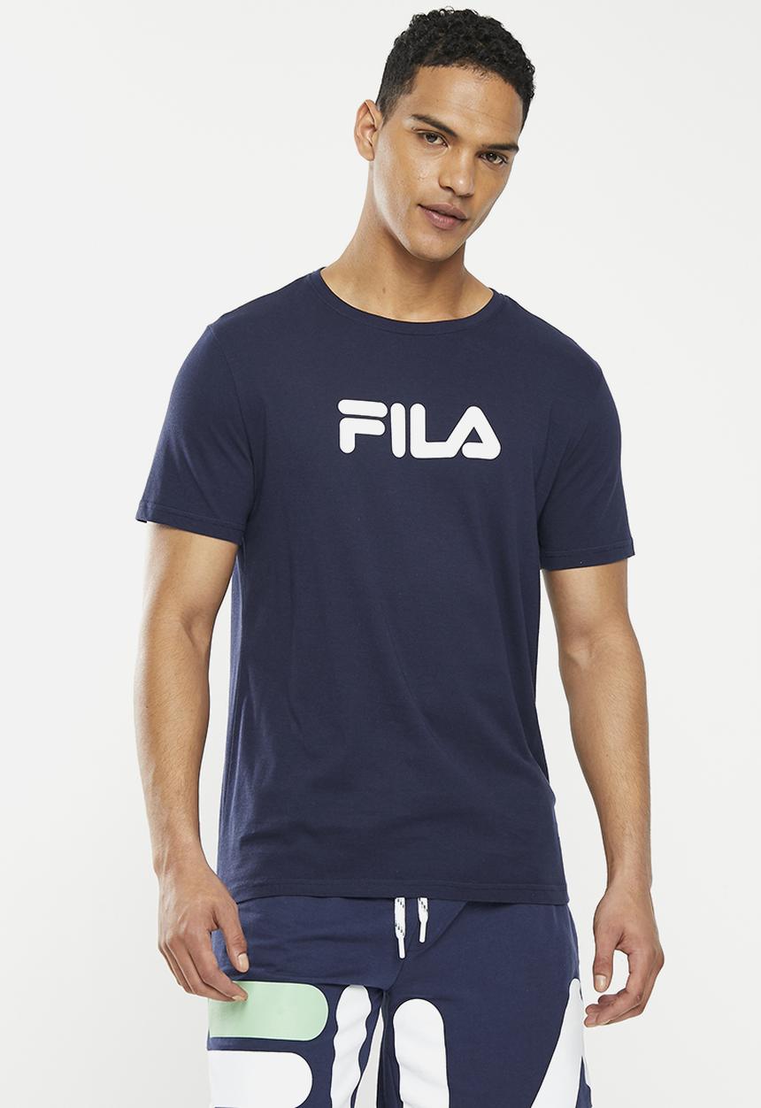 FILA - Mono deckle T-shirt - fila blue