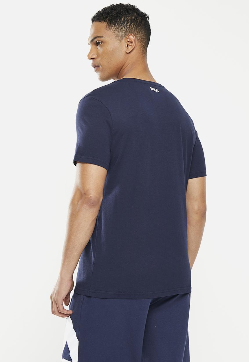 FILA - Mono deckle T-shirt - fila blue