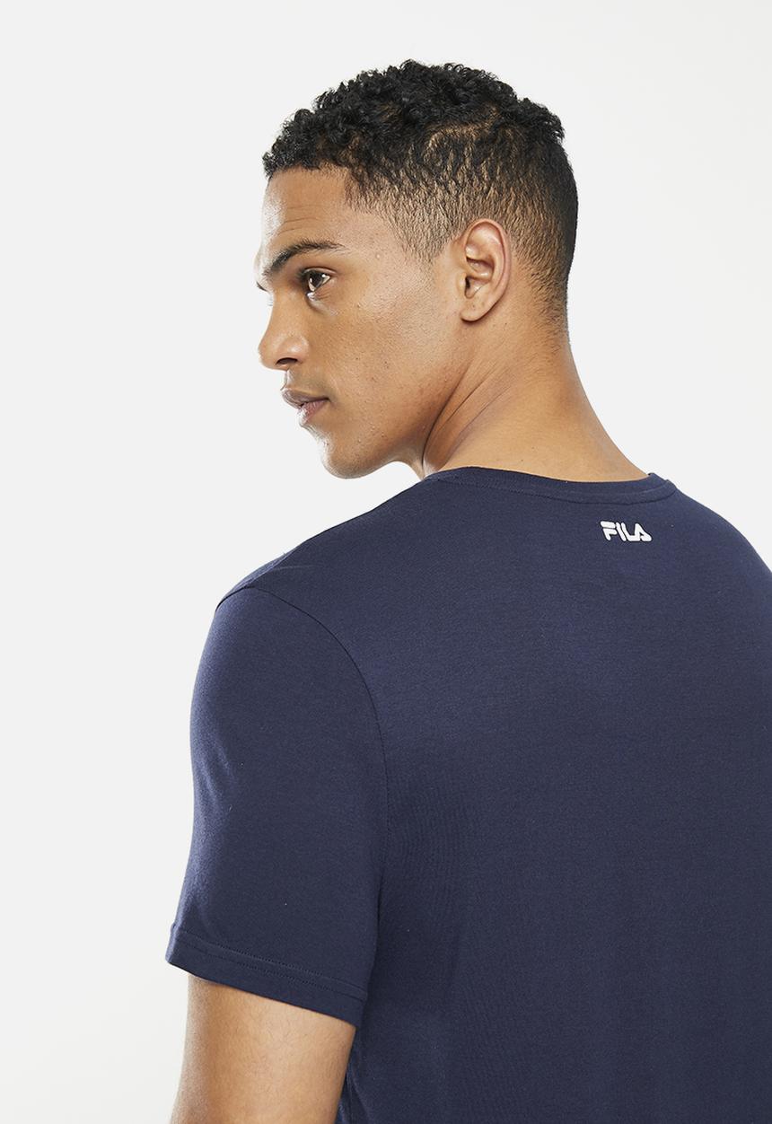 FILA - Mono deckle T-shirt - fila blue