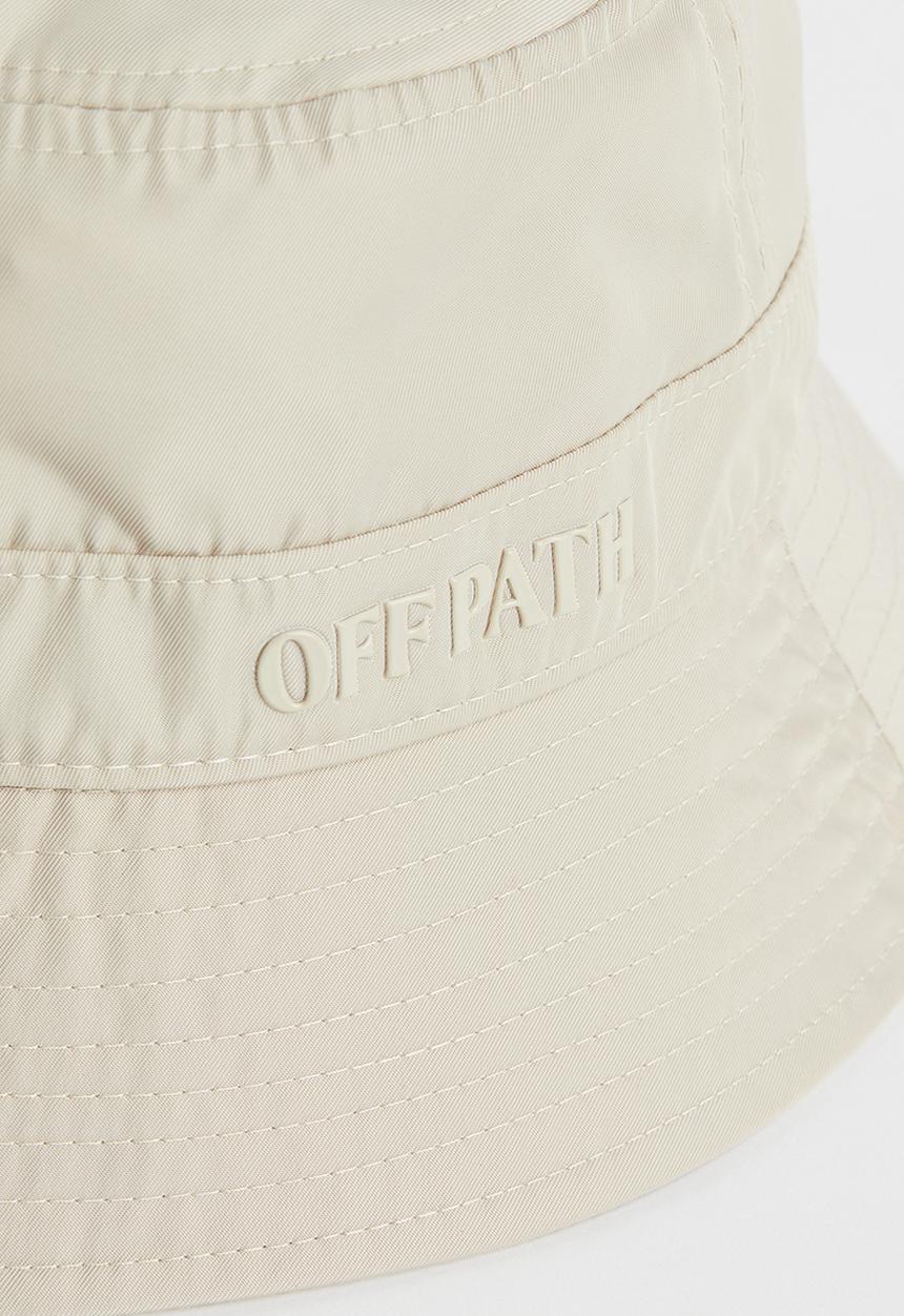 H&M - Drawstring bucket hat - light beige 