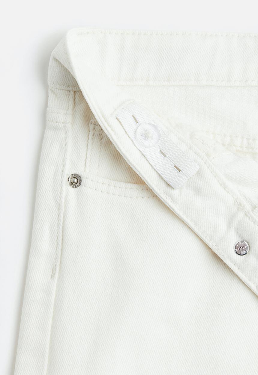 H&M - Wide leg low jeans - white
