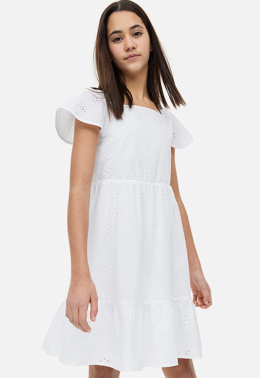 H&M - Tiered dress - white