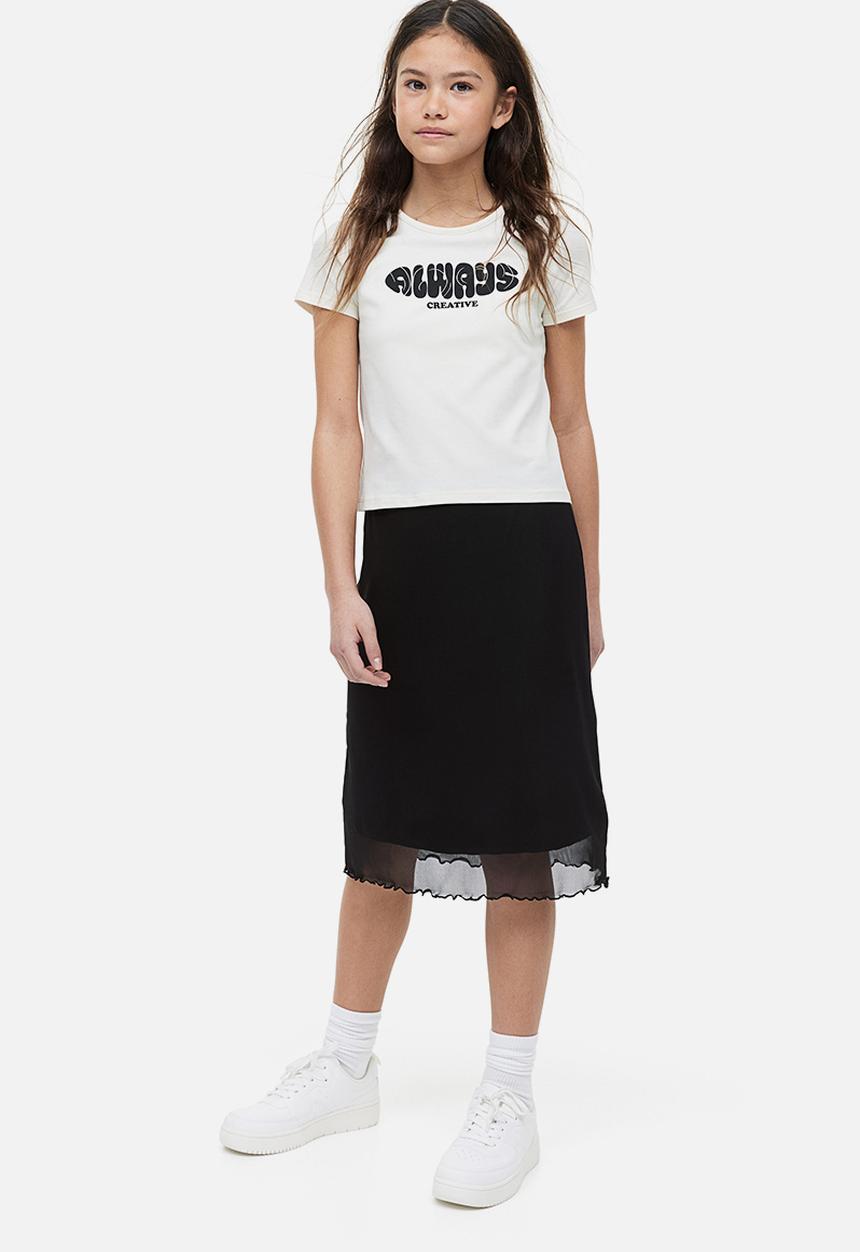 H&M - Mesh skirt - black