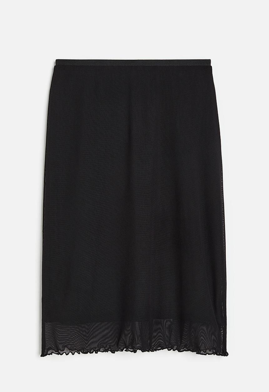 H&M - Mesh skirt - black