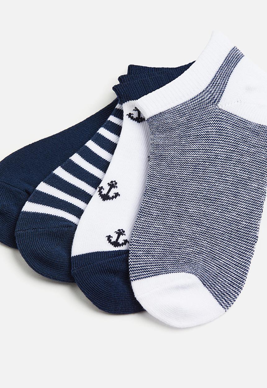 H&M - 7-Pack trainer socks - navy blue anchors