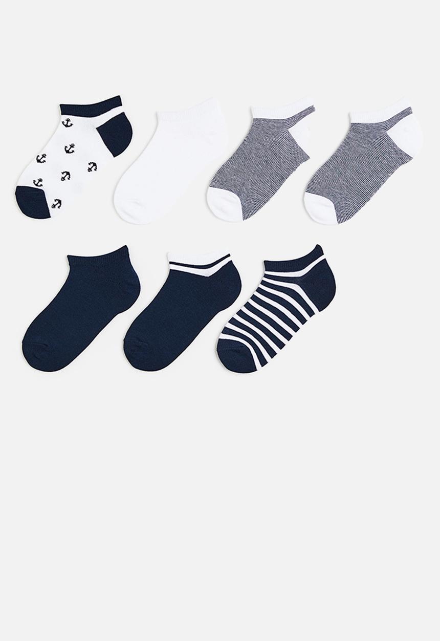 H&M - 7-Pack trainer socks - navy blue anchors