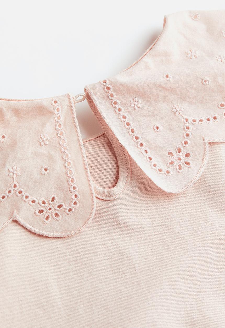 H&M - Collared top - powder pink 