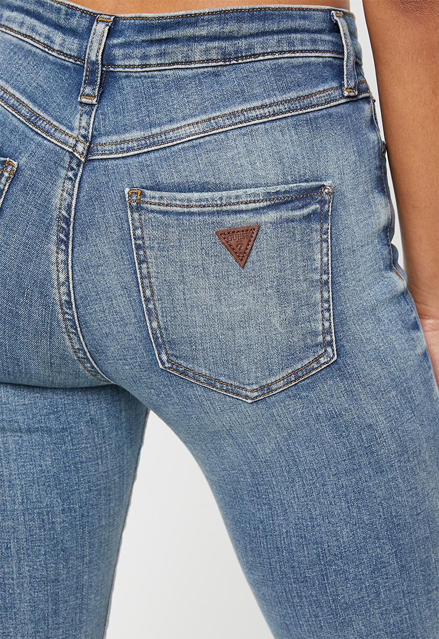 GUESS - 1981 high rise skinny - mid wash