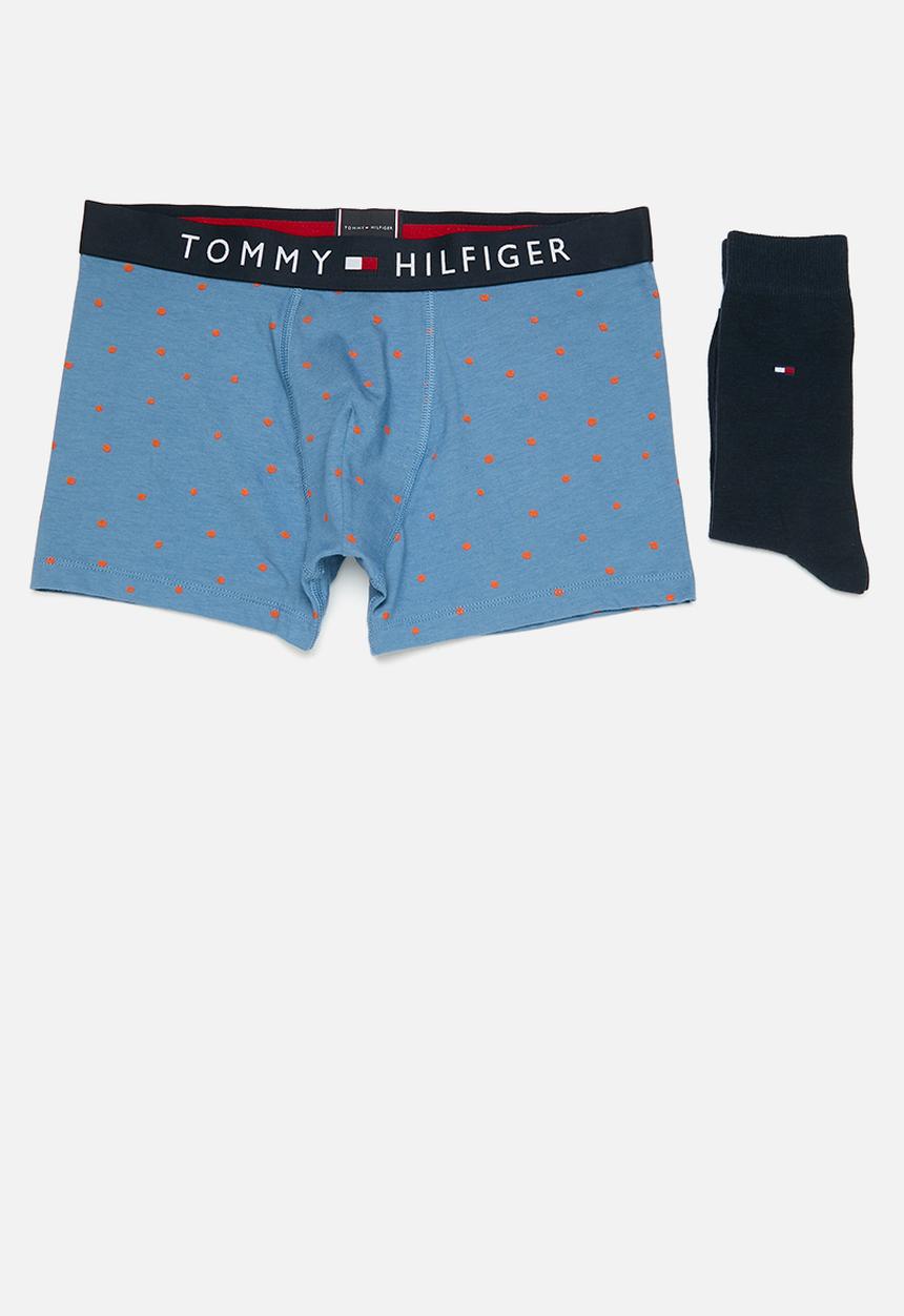 Tommy Hilfiger - Trunk & sock set - polka print/desert sky