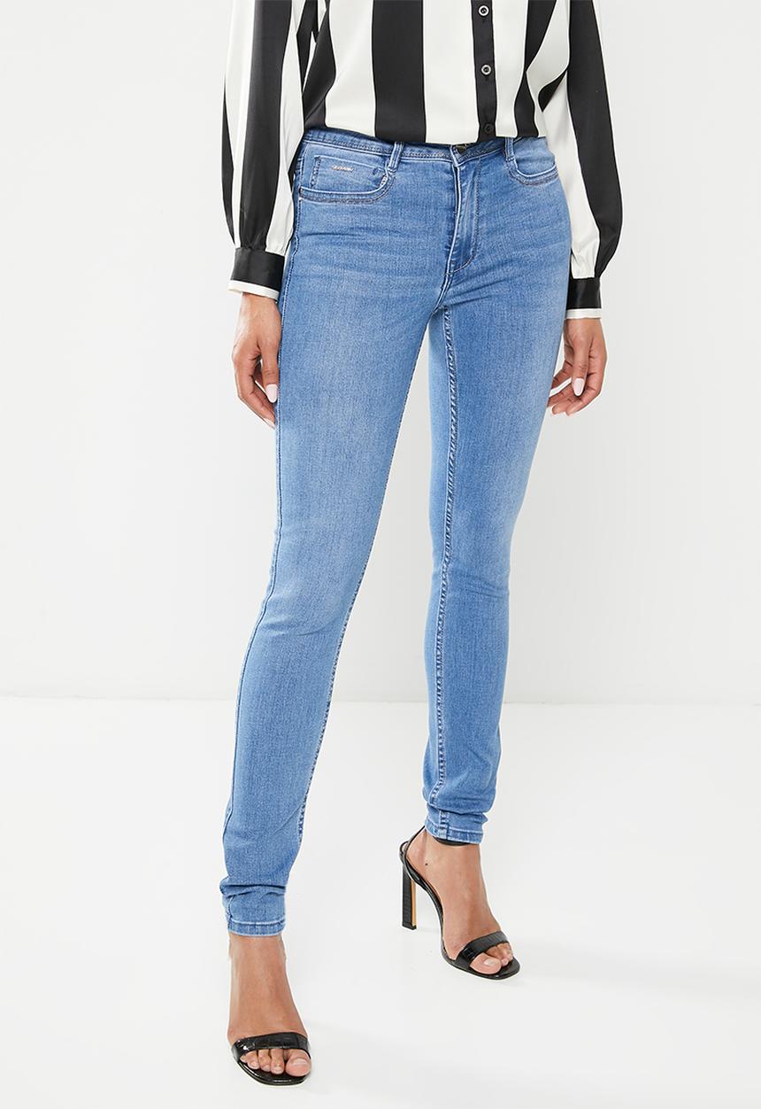 SISSY BOY - Mischa: axel skinny with back pocket embroidery - light vintage
