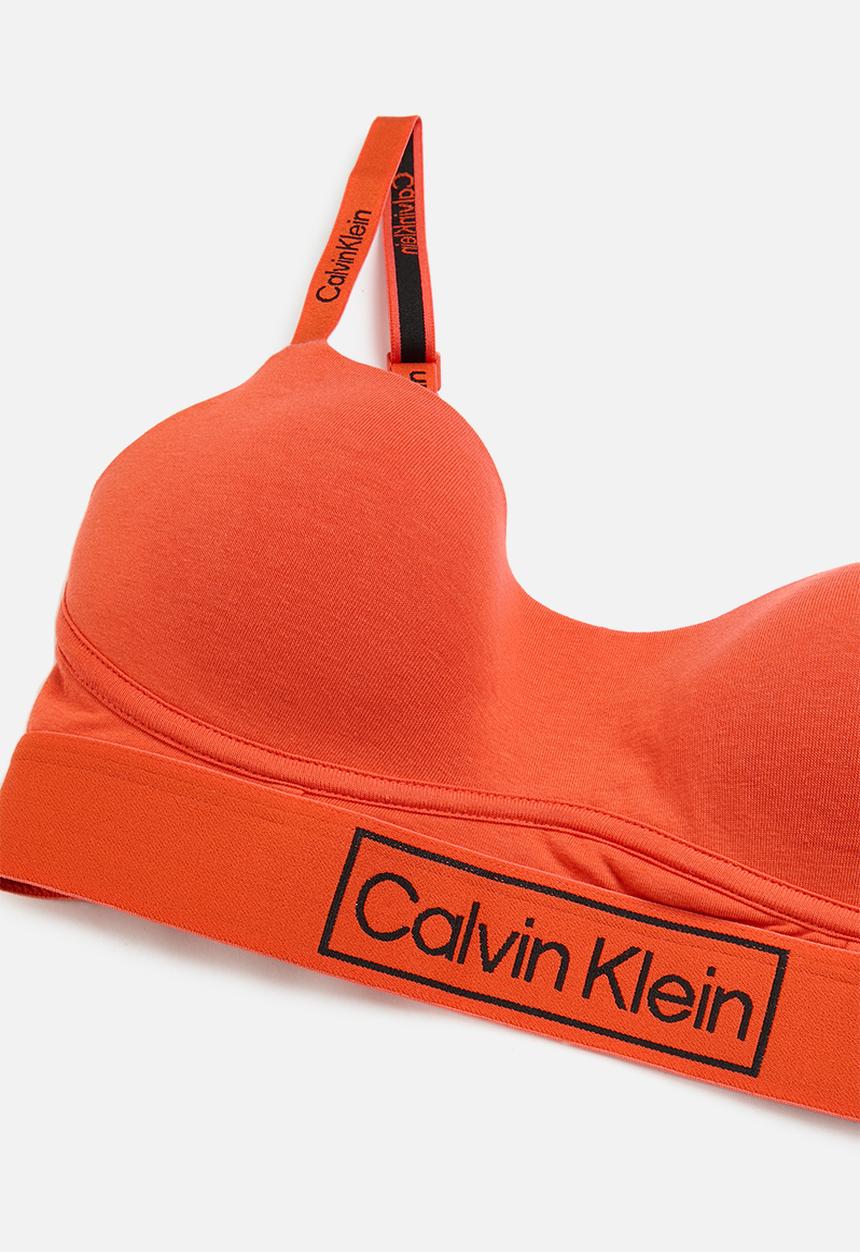 Calvin Klein - Unlined bralette - fiesta
