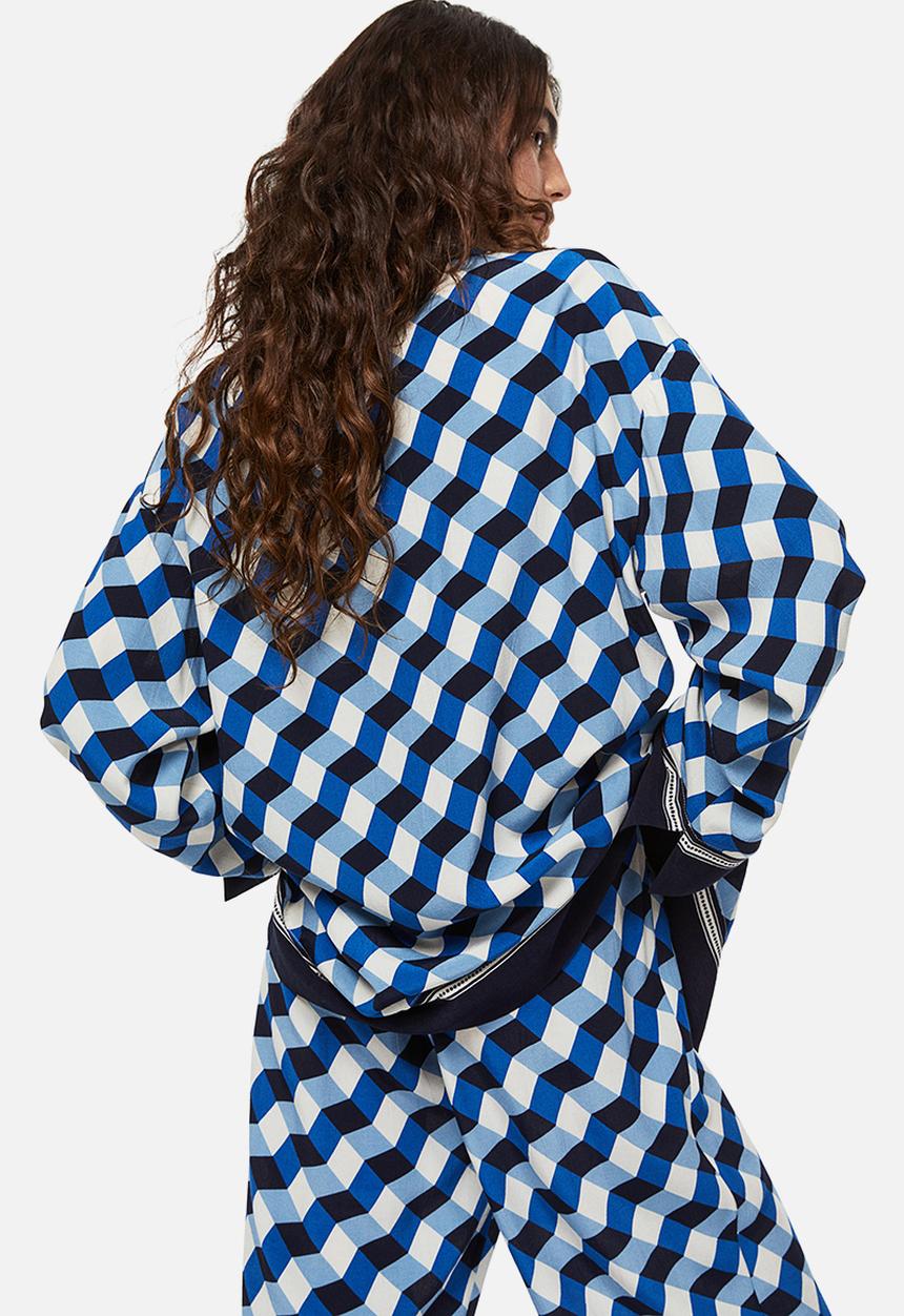 H&M - Patterned shirt - bright blue patterned