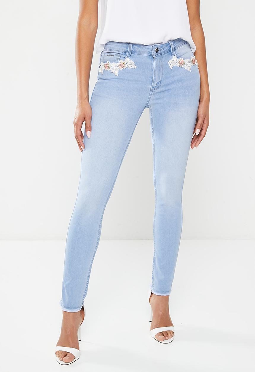 SISSY BOY - Romance: jon jon skinny with pocket detail  - light vintage
