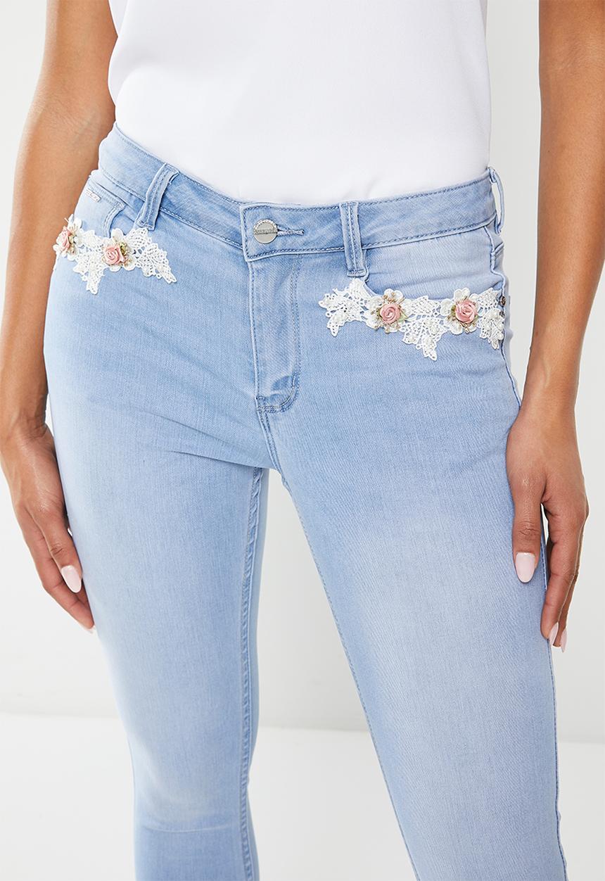 SISSY BOY - Romance: jon jon skinny with pocket detail  - light vintage