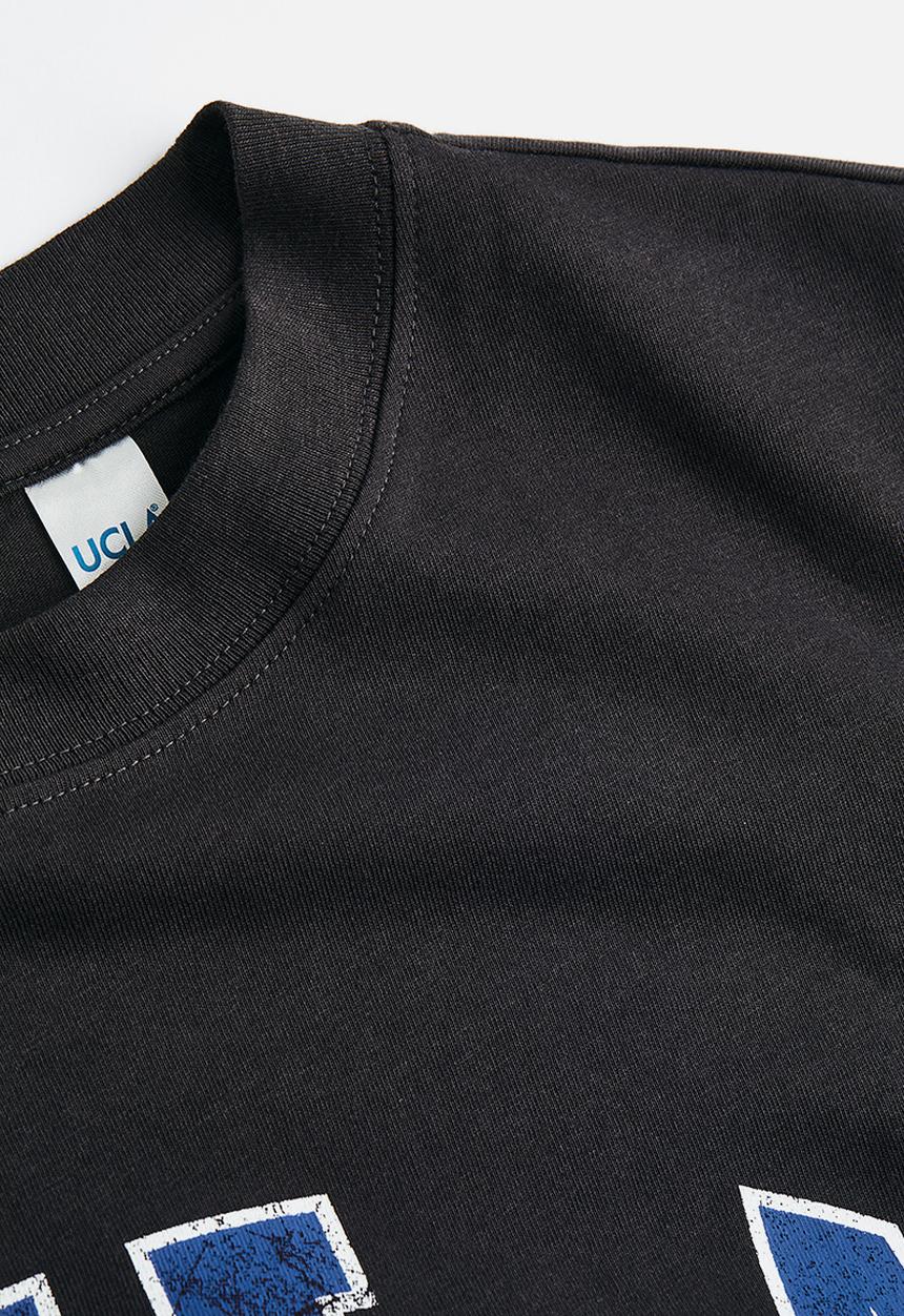 H&M - Oversized printed t-shirt - dark grey ucla 
