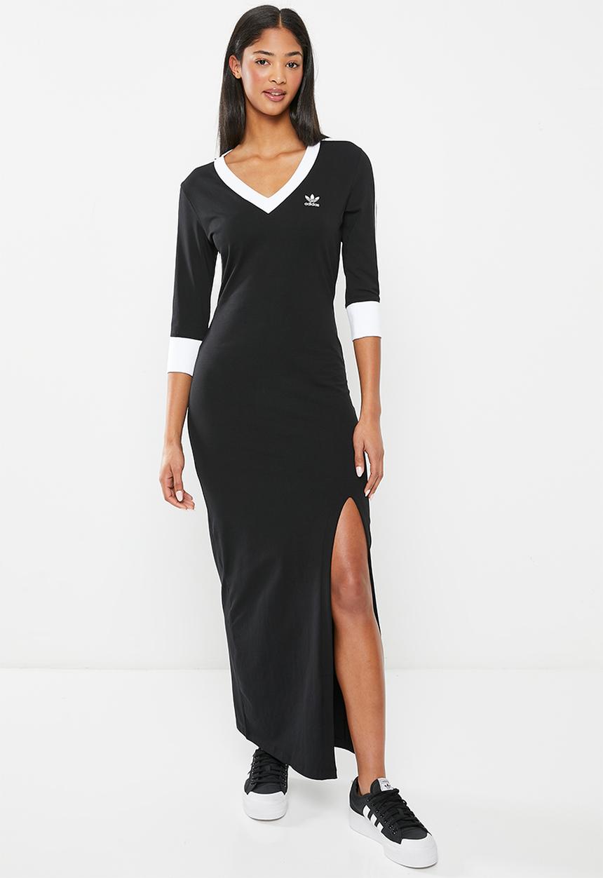 adidas Originals - V-neck dress w - black