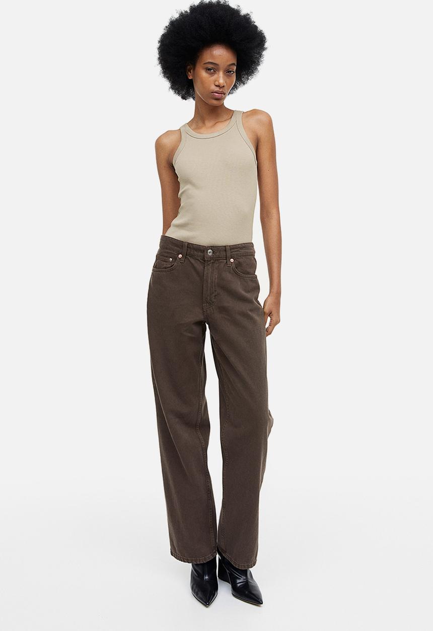H&M - Ribbed vest top - beige