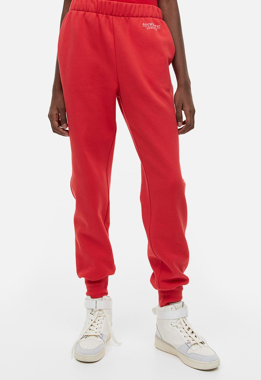 H&M - Joggers - red authentic lifestyle