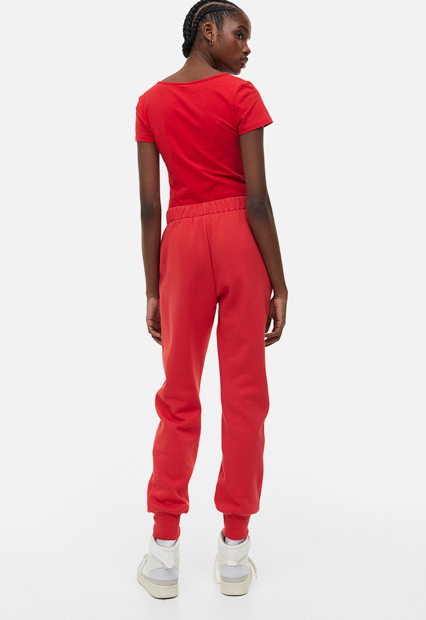 H&M - Joggers - red authentic lifestyle