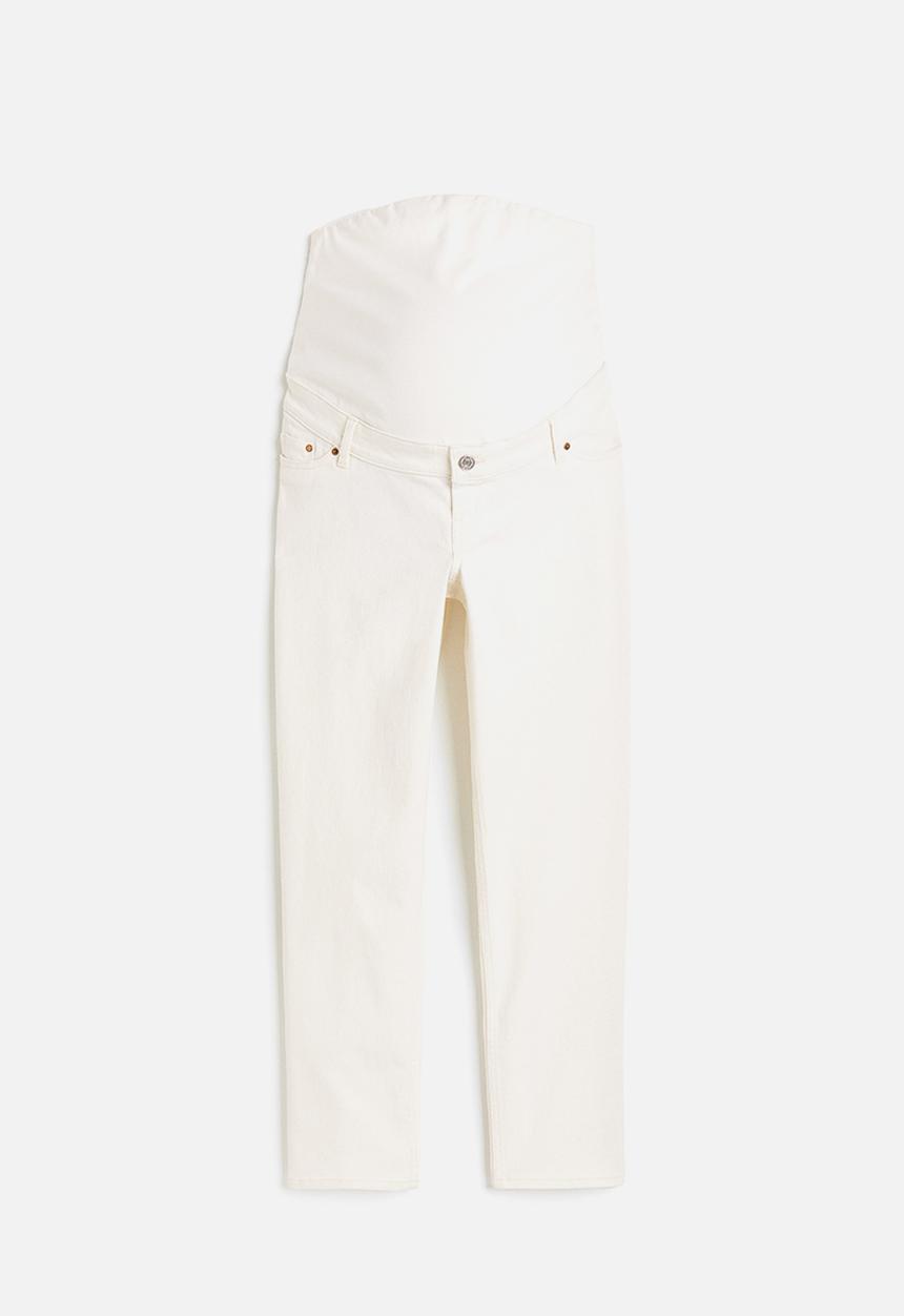 H&M - Mama straight ankle jeans - white