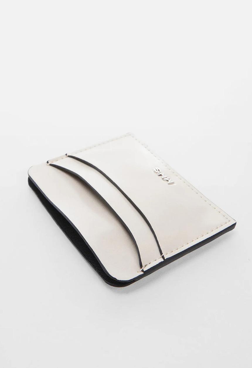 MANGO - Card holder antia - off white