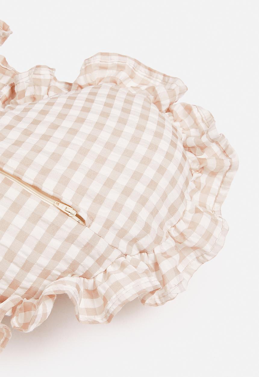 Sixth Floor - Thistle Heart cushion -natural