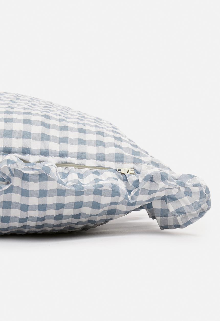 Sixth Floor - Driftwood cushion cover - blue