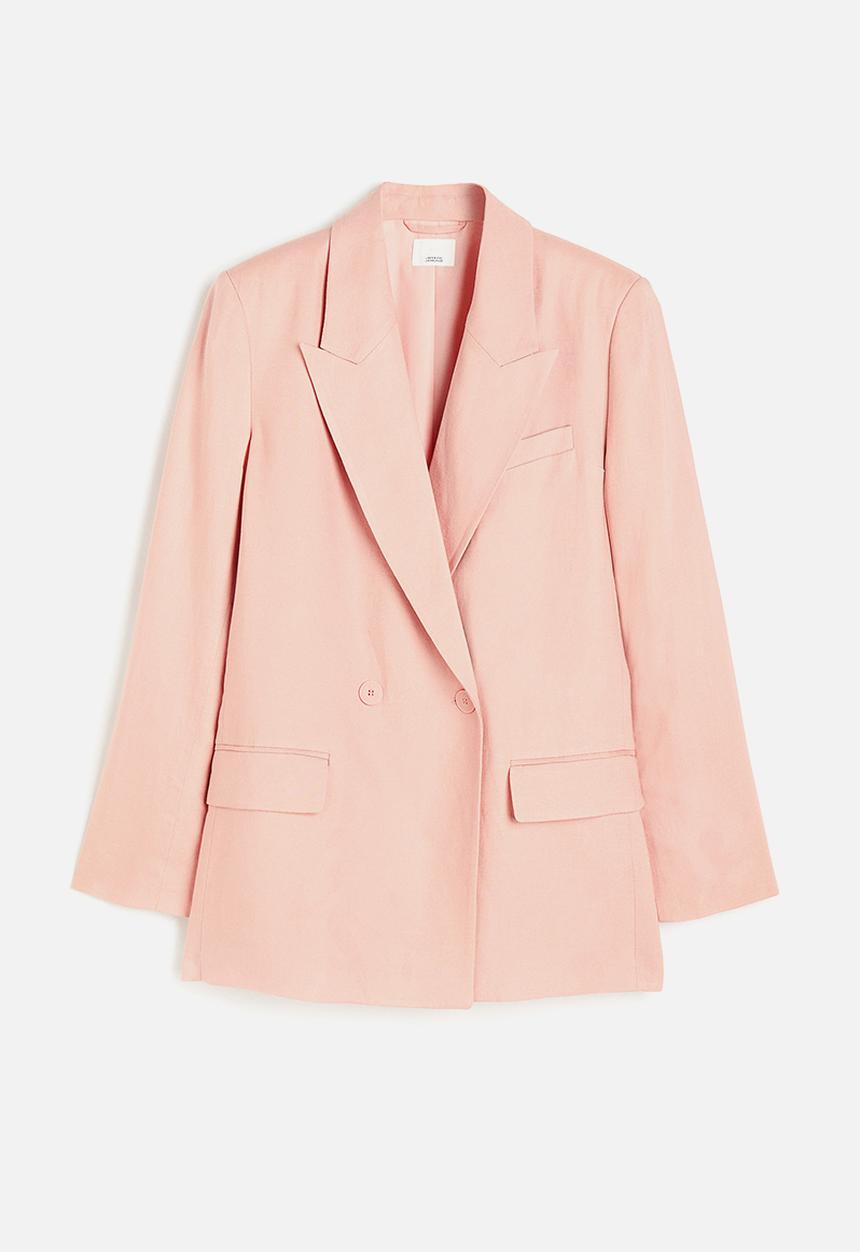 H&M - Double-breasted blazer - apricot 