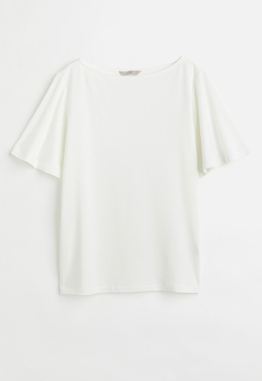 H&M - Wide-sleeved top - white