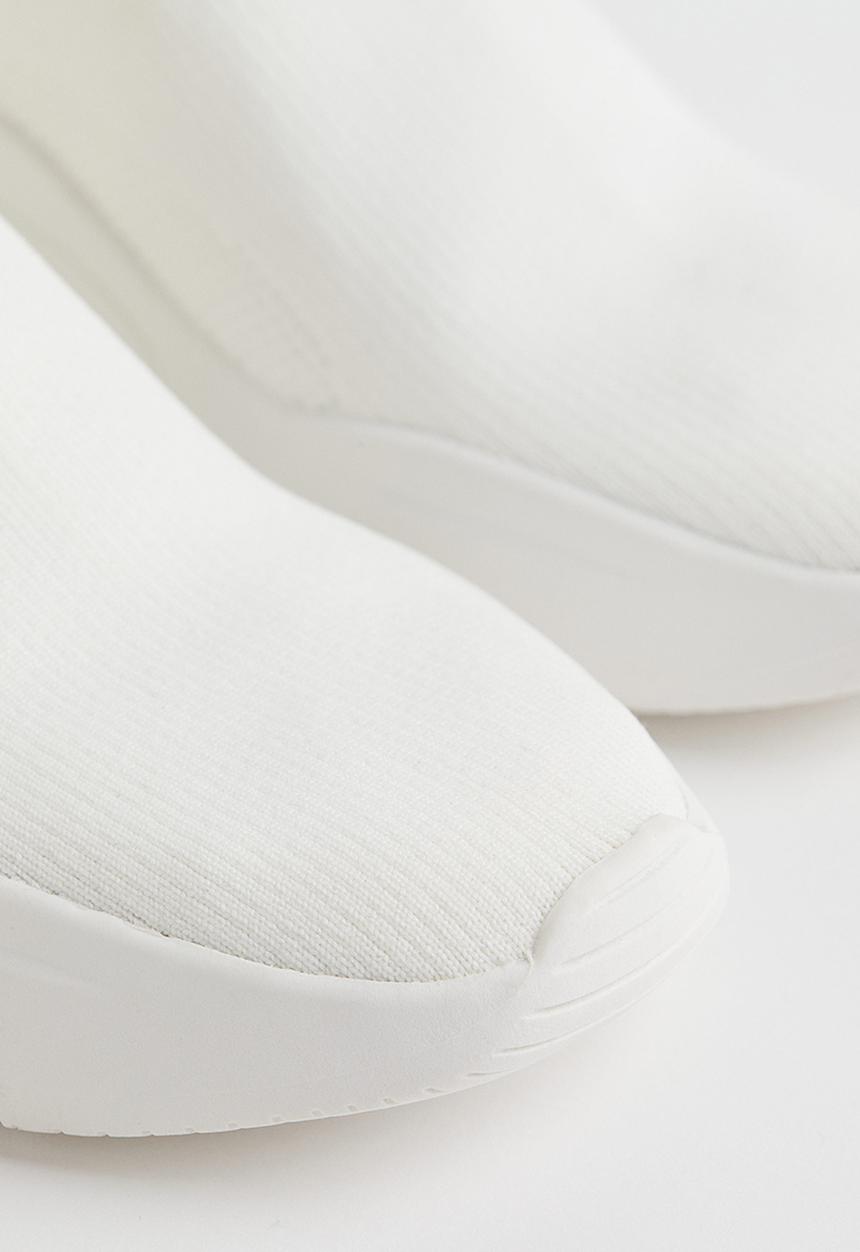 H&M - Fine-knit trainers - white