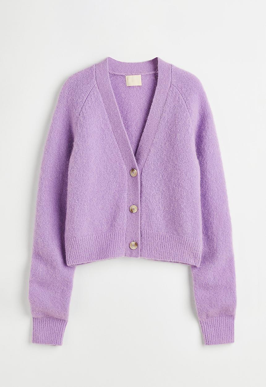 H&M - Wool-blend cardigan - purple