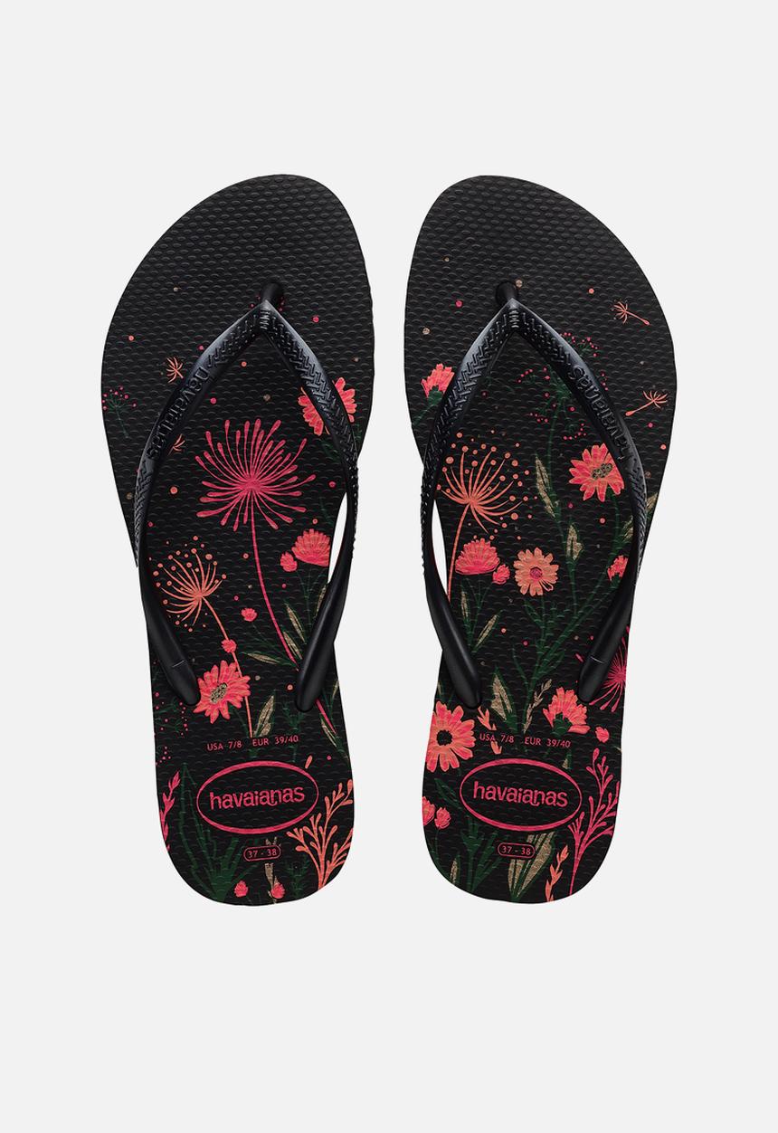 Havaianas - Slim organic - black/pink