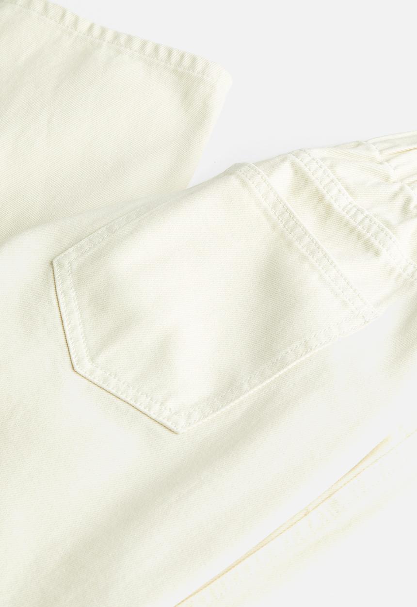H&M - High waist twill trousers - cream