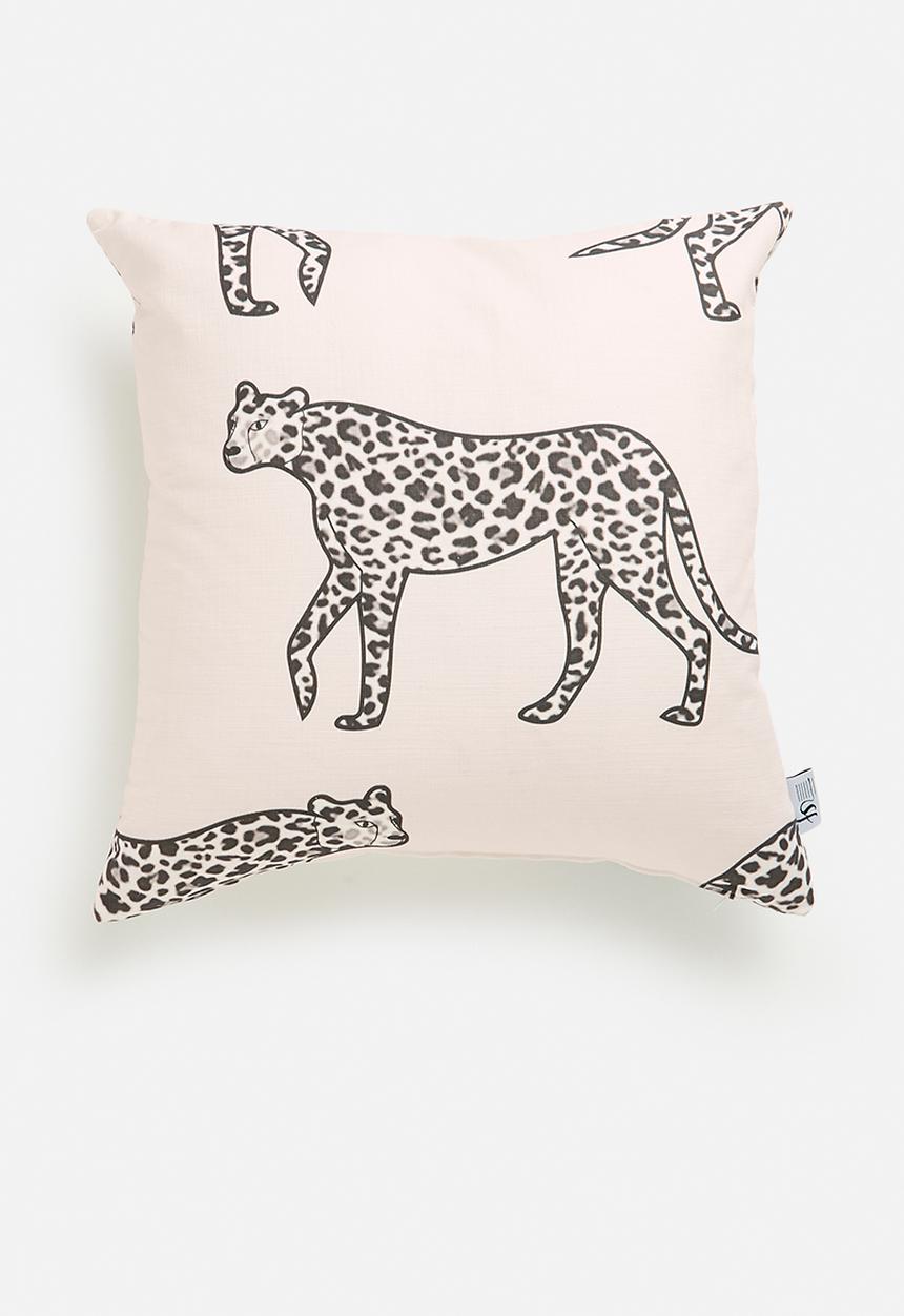 Sixth Floor - Fierce kids cushion cover - pink & black