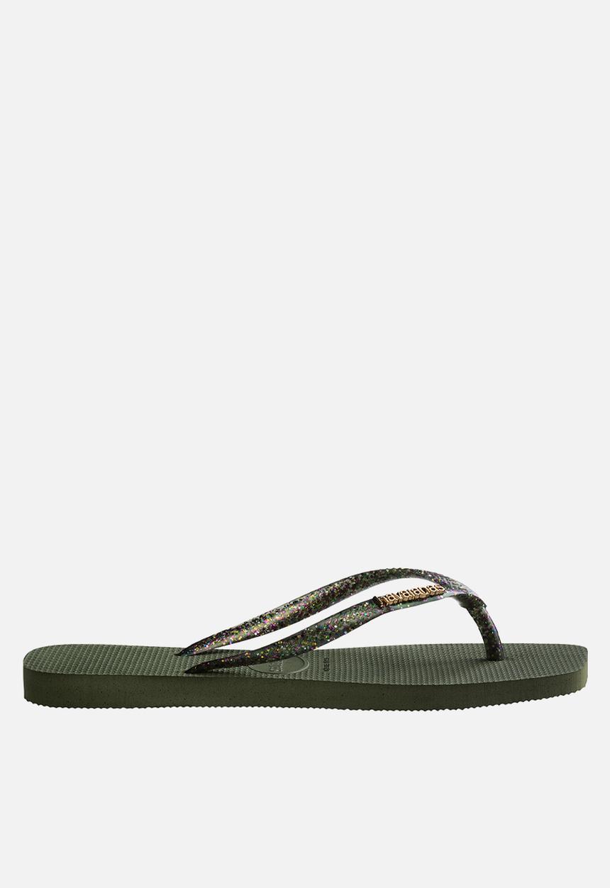Havaianas - Square logo metallic - green
