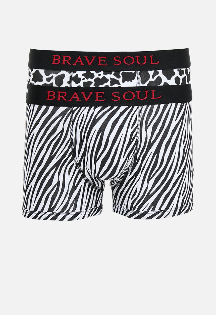 Brave Soul - MBX-18Monotone 2-pack - black animal print 