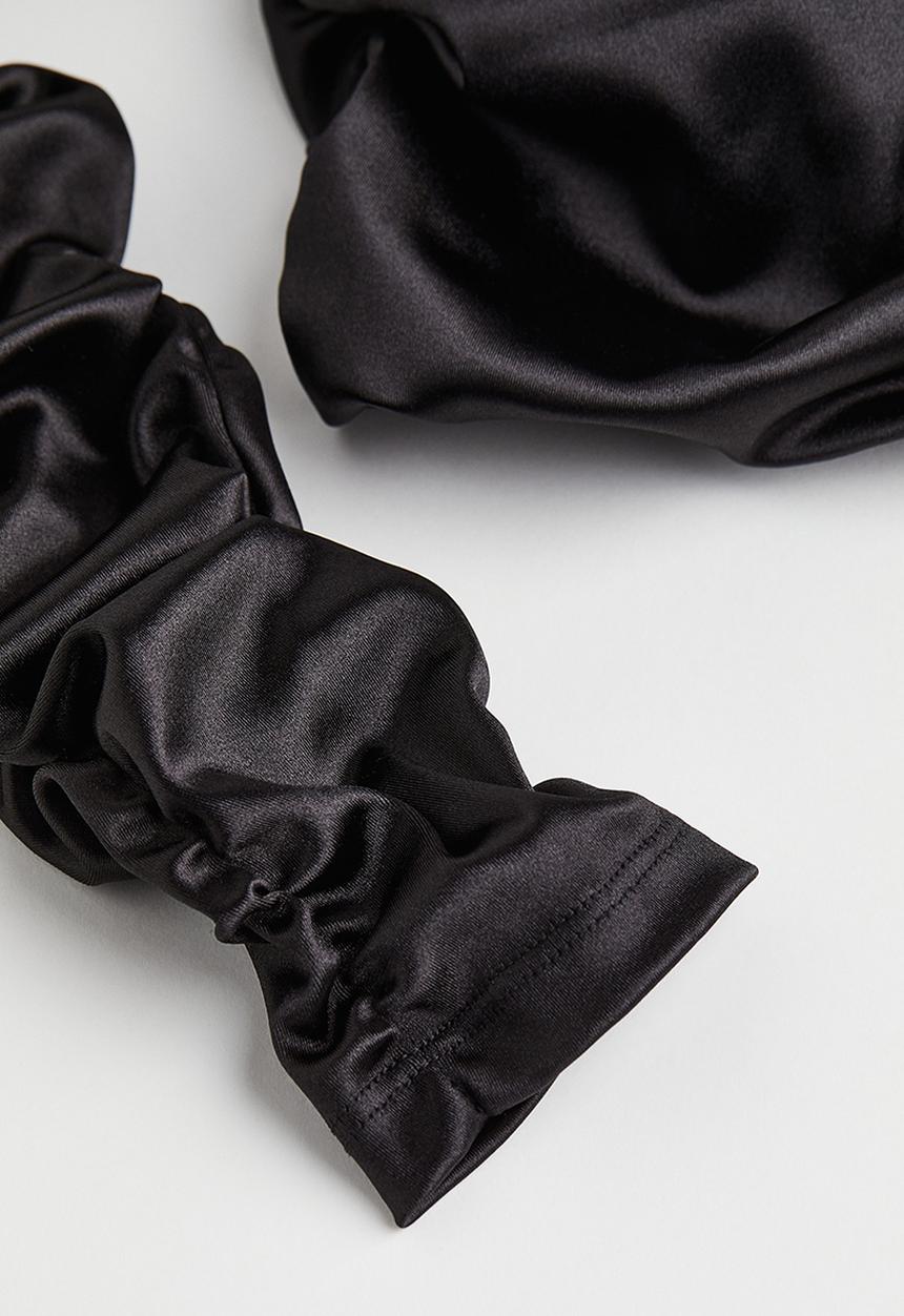 H&M - Gathered top - black