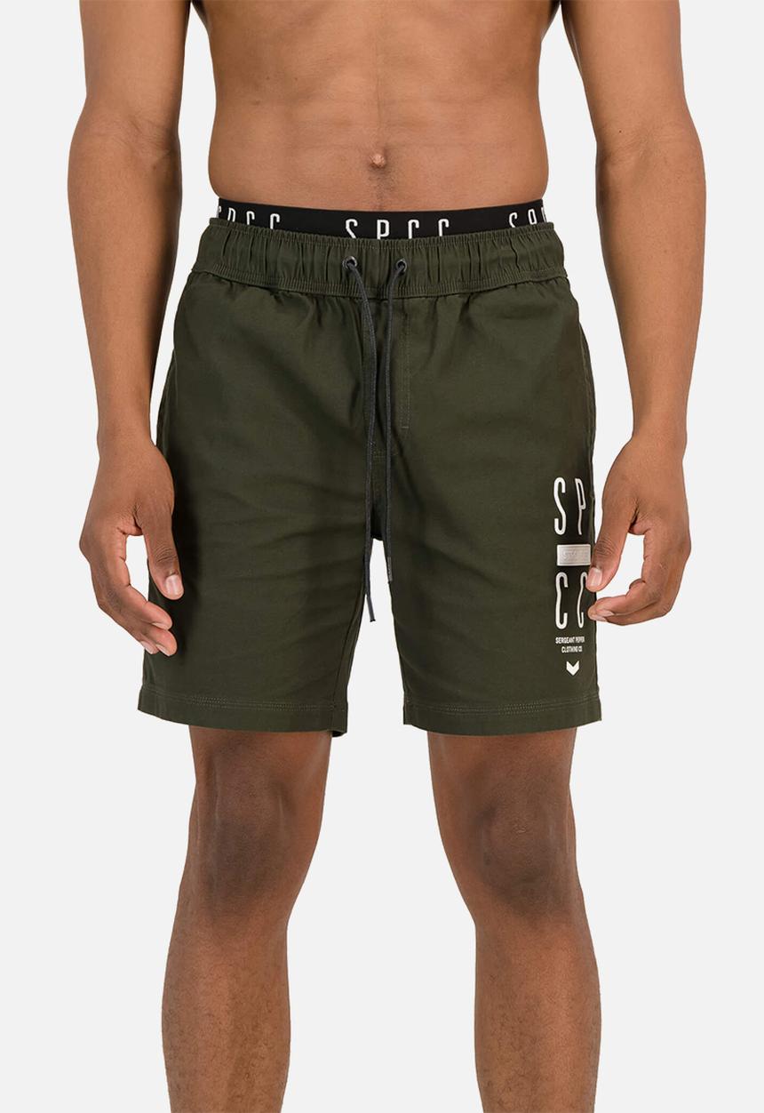S.P.C.C - Seuss woven short - dark moss