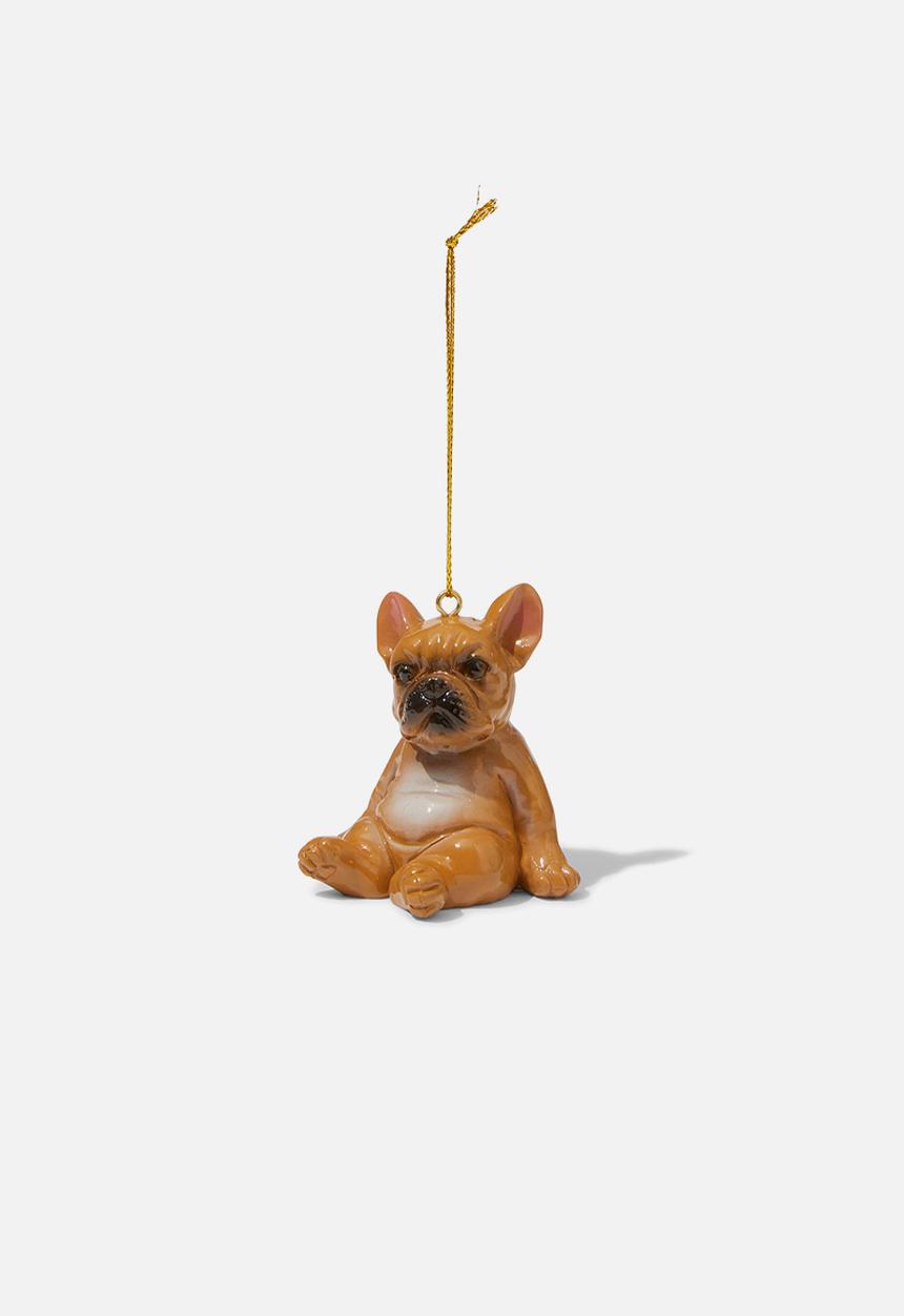 Typo - Resin christmas ornament - frenchie