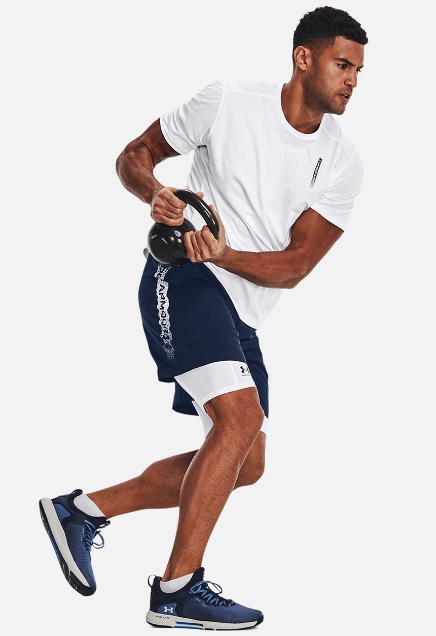 Under Armour - UA woven graphic shorts - navy