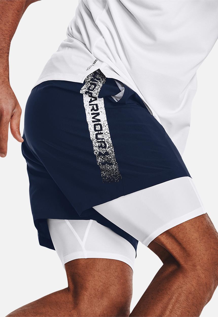 Under Armour - UA woven graphic shorts - navy