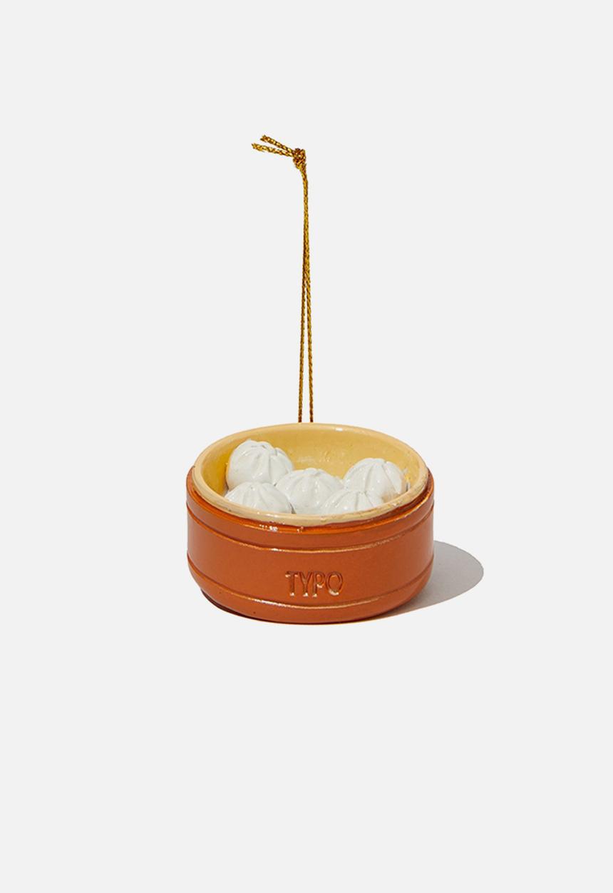 Typo - resin christmas ornament - steamed dumplings