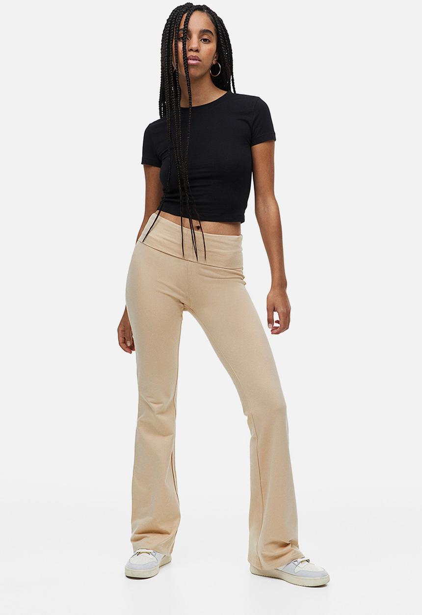 H&M - Flared leggings - beige